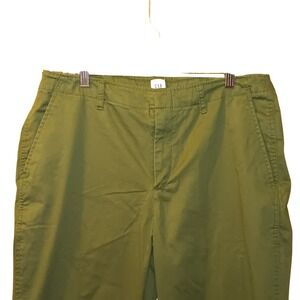 GAP Downtown Khaki Pants Women's Size 14 Olive Green Casual‎ Trousers